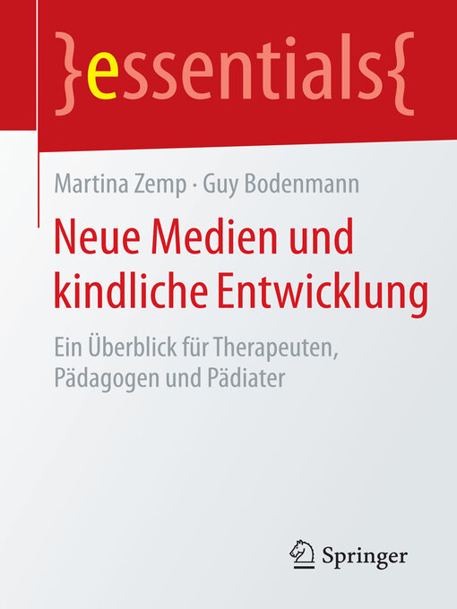 Title details for Neue Medien und kindliche Entwicklung by Martina Zemp - Available